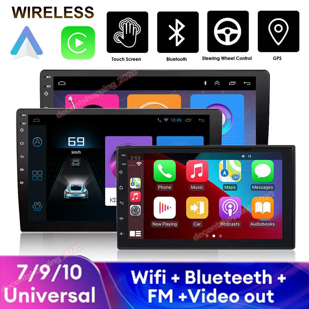 2 Din 7 9 10inch Android Universal WiFi GPS Car Radio Carplay Multimedia Player