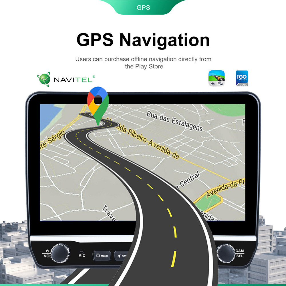 2+64G Android 13 Double 2 Din Car Carplay GPS Nav Radio Stereo Bluetooth WIFI FM