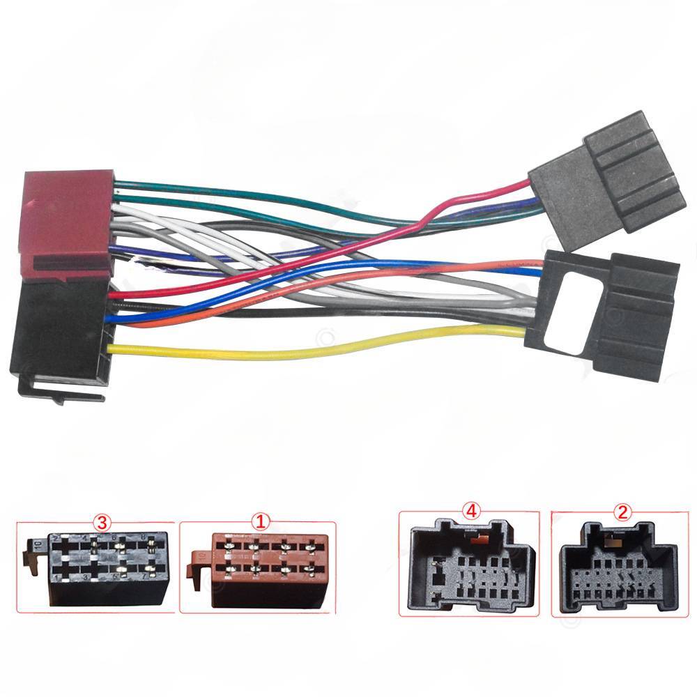 for Horton Chevrolet Opel female to male ISO adapter cable, DVD power cord