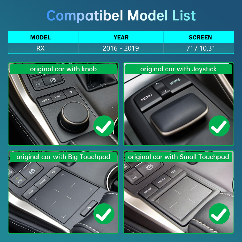Wireless Carplay Android Auto Module For Lexus RX 2016-2019 Mirror Link AirPlay