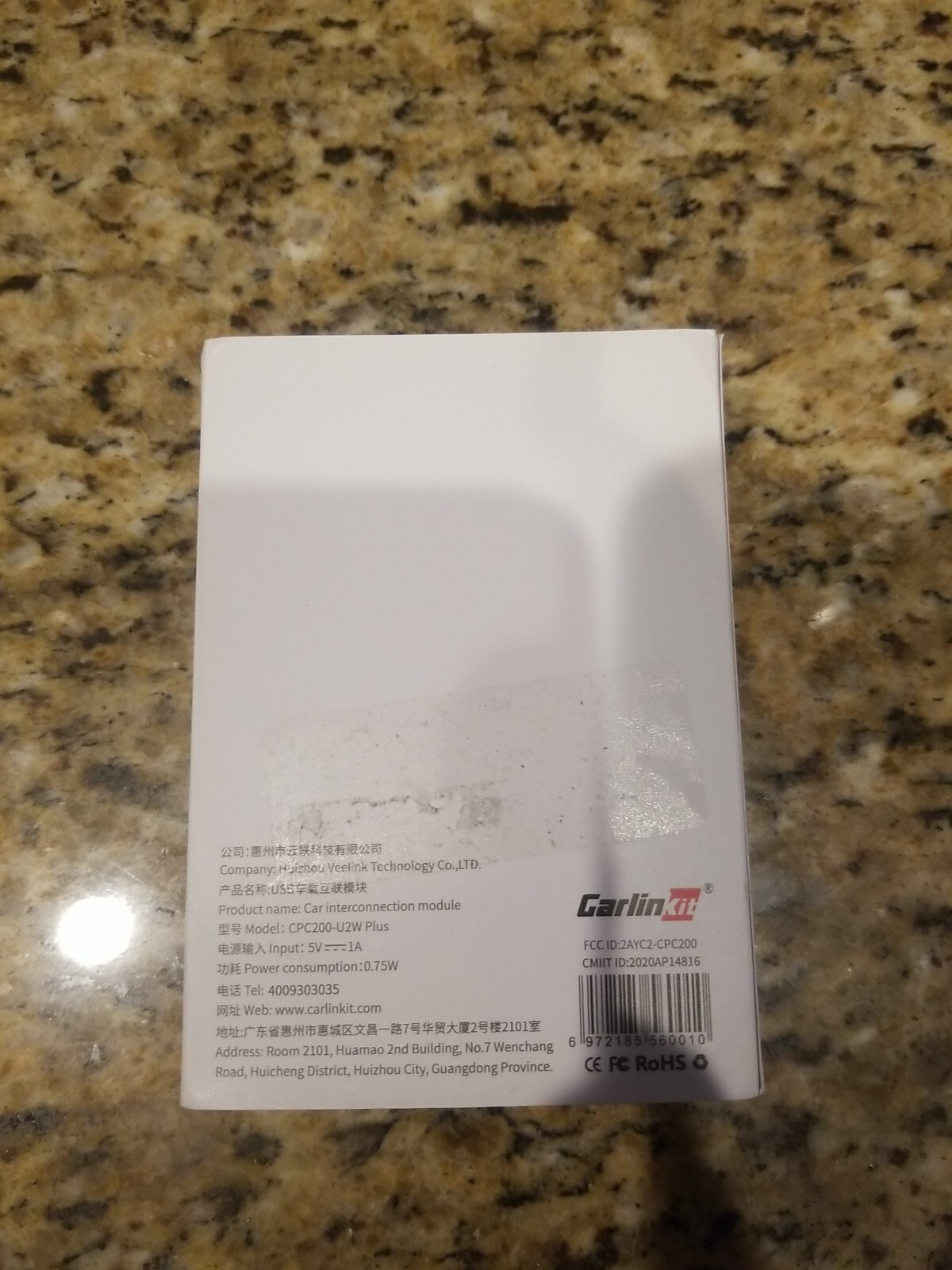 CarlinKit CPC200-U2W-Plus 3.0 Wireless CarPlay Adapter USB for Factory Wired NEW
