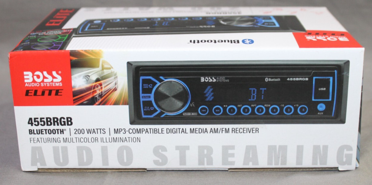 Boss Audio Systems: Elite ~ 455BRGB ~ Bluetooth Car Stereo ~ New In Box