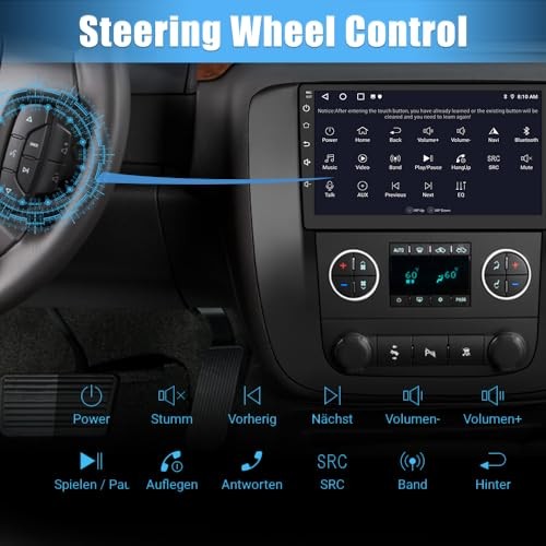 Car Radio Stereo Android 13 for GMC Yukon Chevy Silverado Tahoe Suburban 2007