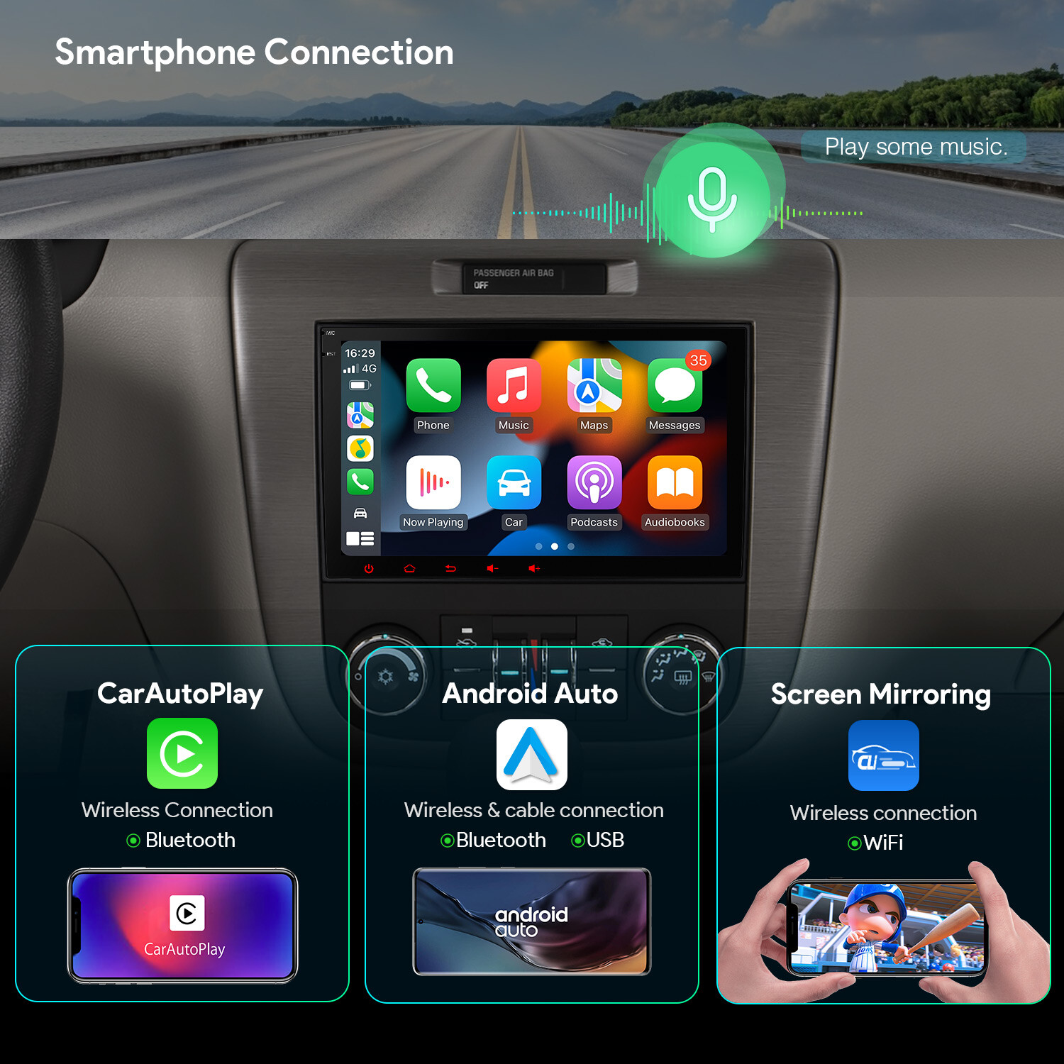 8″ Android 14 8-Core 4+64GB Car Stereo GPS Radio 4G WIFI For Chevrolet GMC Buick