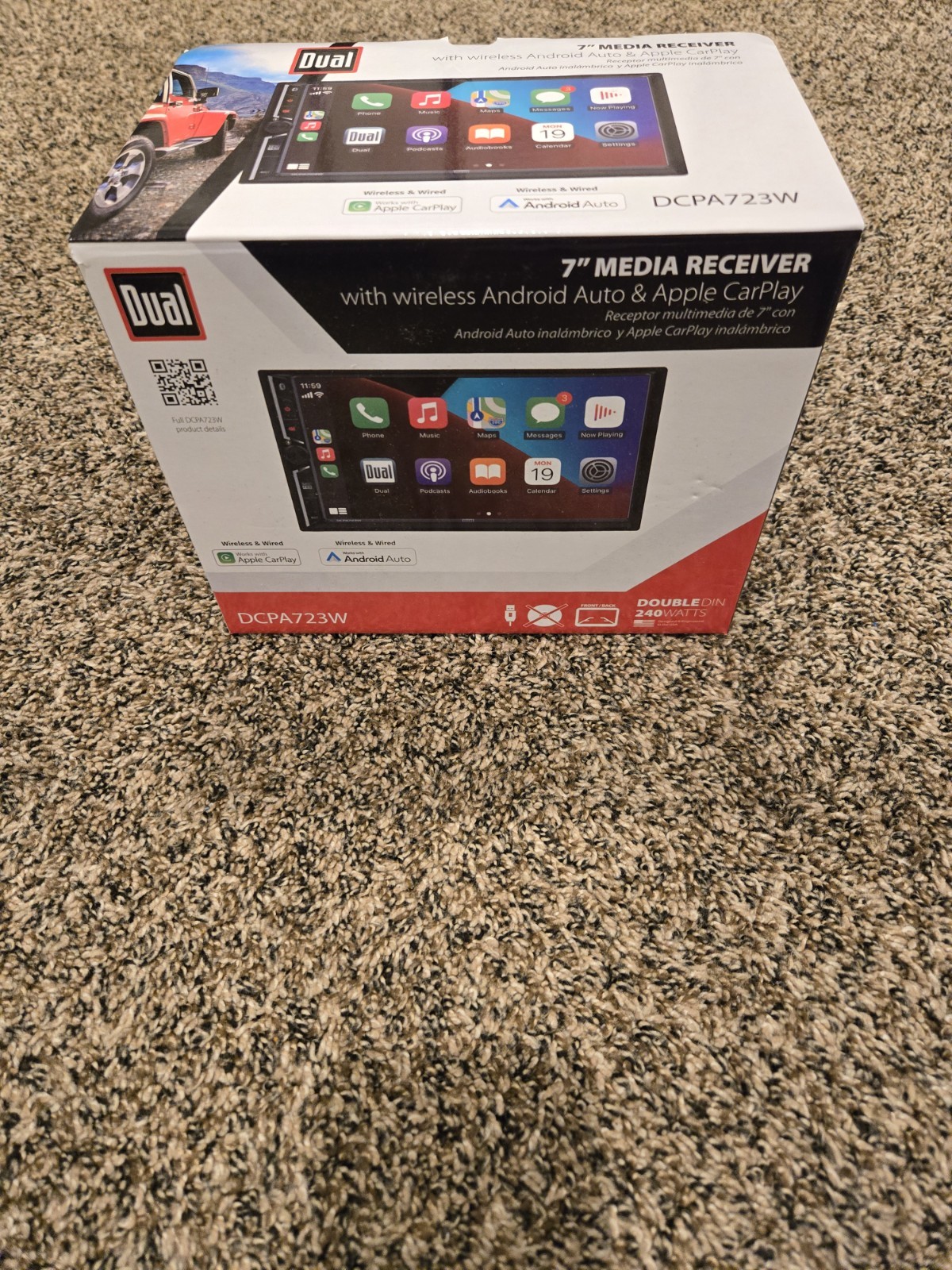Dual 7″ Media Receiver with Wireless Android Auto & Apple CarPlay