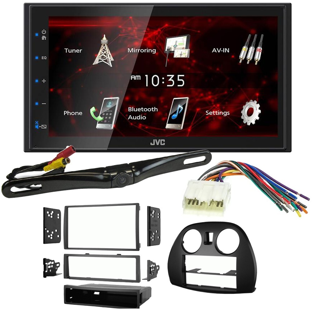 For 2006-2012 Mitsubishi Eclipse JVC KW-M180BT Car Stereo Double DIN Dash Kit