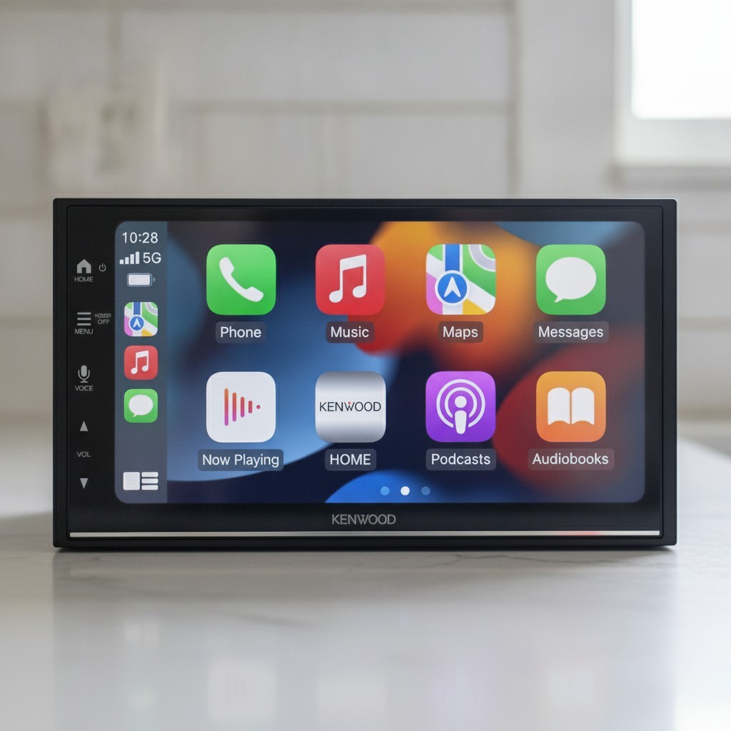 CarPlay & Android Auto Compatible 6.8-Inch Car Stereo with Bluetooth Connection