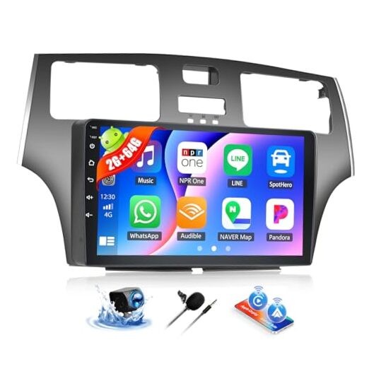 2+64G Android 13 Car Stereo for ES250 ES300 ES330 2001-2006, 2G+64G+26UI