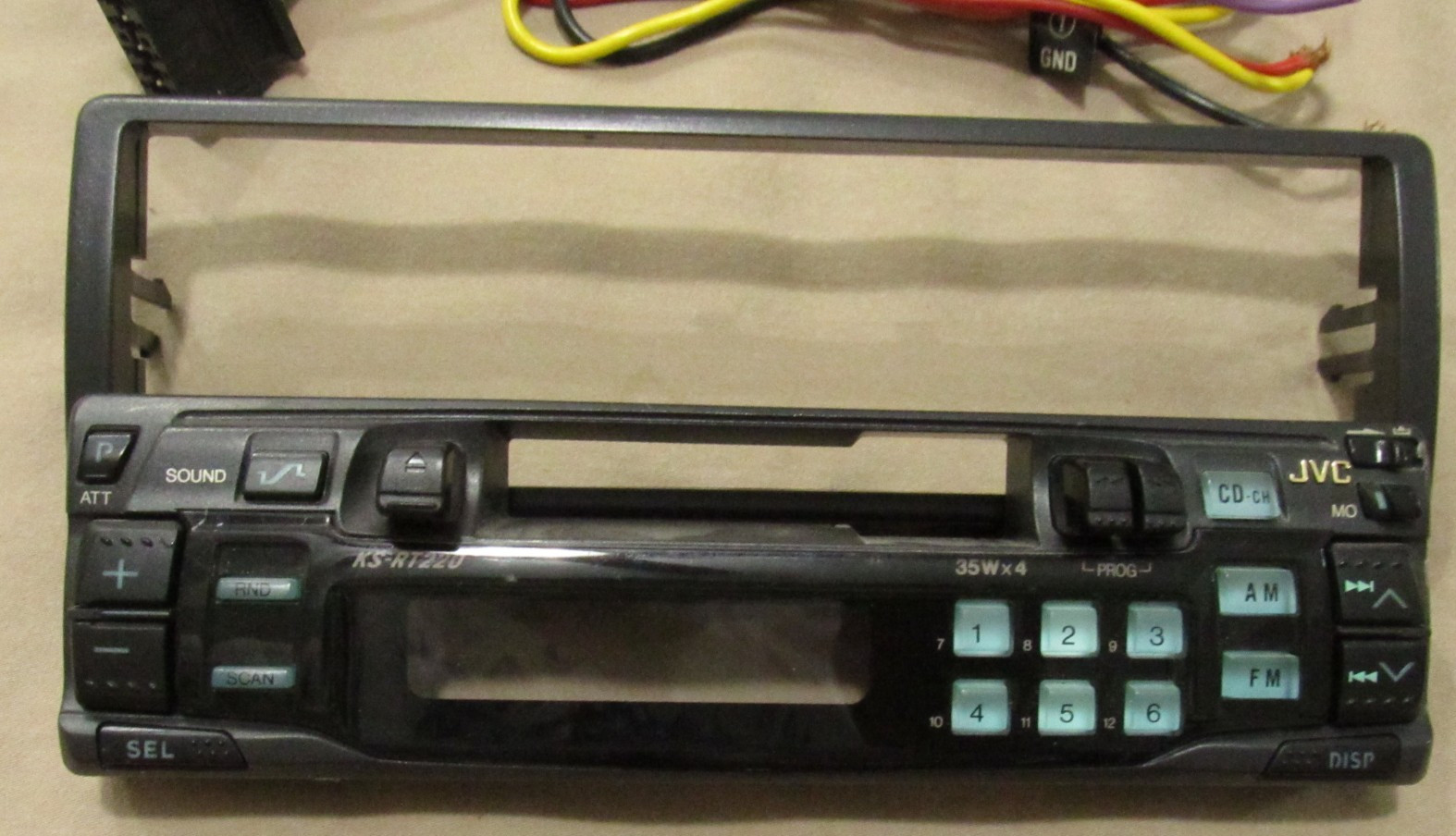 Vintage JVC KS-RT220 Detachable Face Wire Harness Trim Parts Only Works