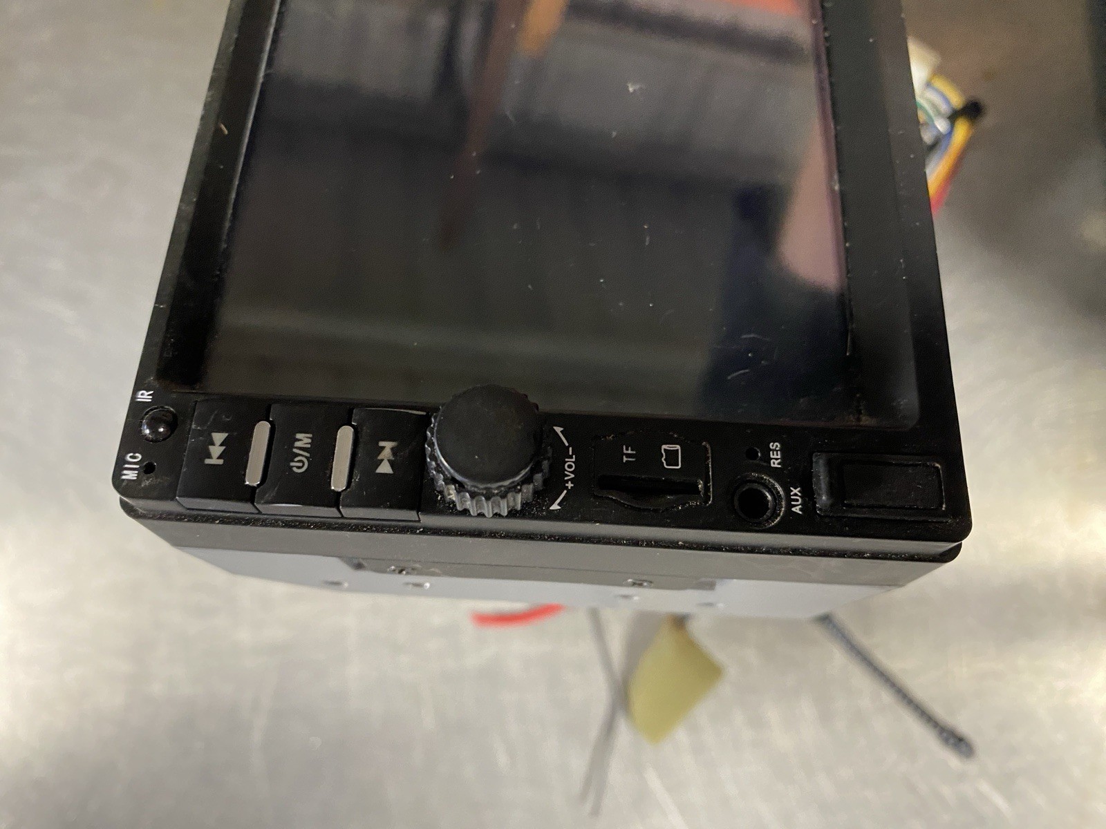 7018B Touchscreen Car Stereo Radio – AUX/USB – Used – Powers On – As-Is