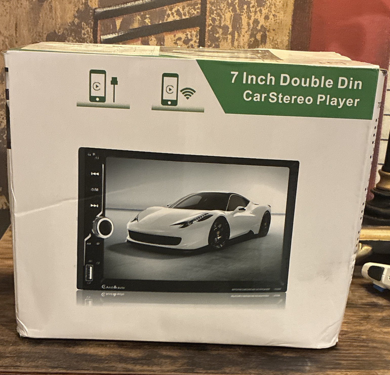 7in 2 DIN Car Stereo Player Touchscreen Bluetooth Ready USB Input