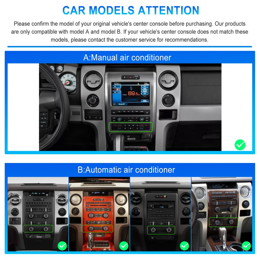 Apple Carplay For Ford F150 2009-2014 Android 13 Car Stereo Radio Navi Headunit