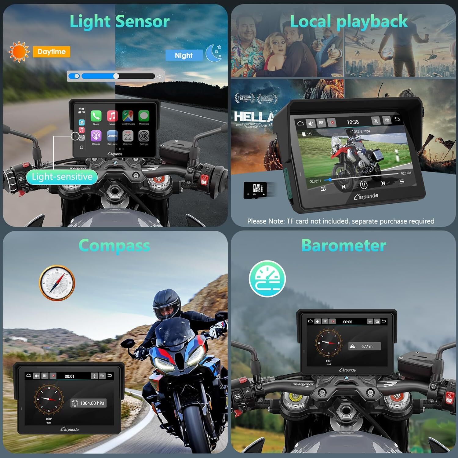 Carpuride W502BS Pro Carplay Android Auto BMW Motor Transmission Controlle TPMS