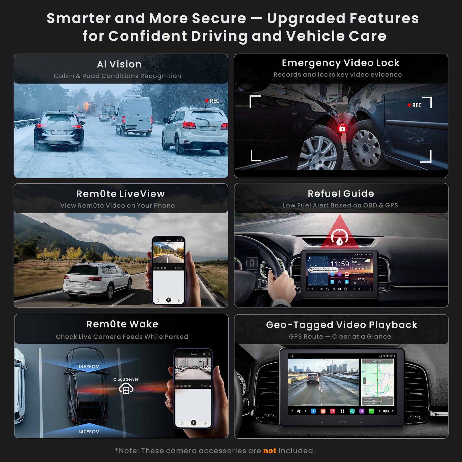 ATOTO 9″ X10 2DIN ChatGPT Car Stereo GPS Radio QLED Touchscreen Android 13 WiFi