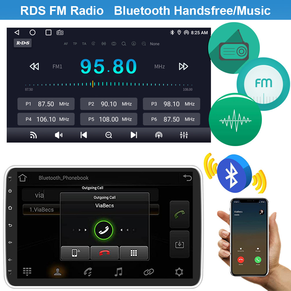 7″ 2Din Car Stereo Radio Apple/Android CarPlay Bluetooth FM MP5 Player Fr Nissan