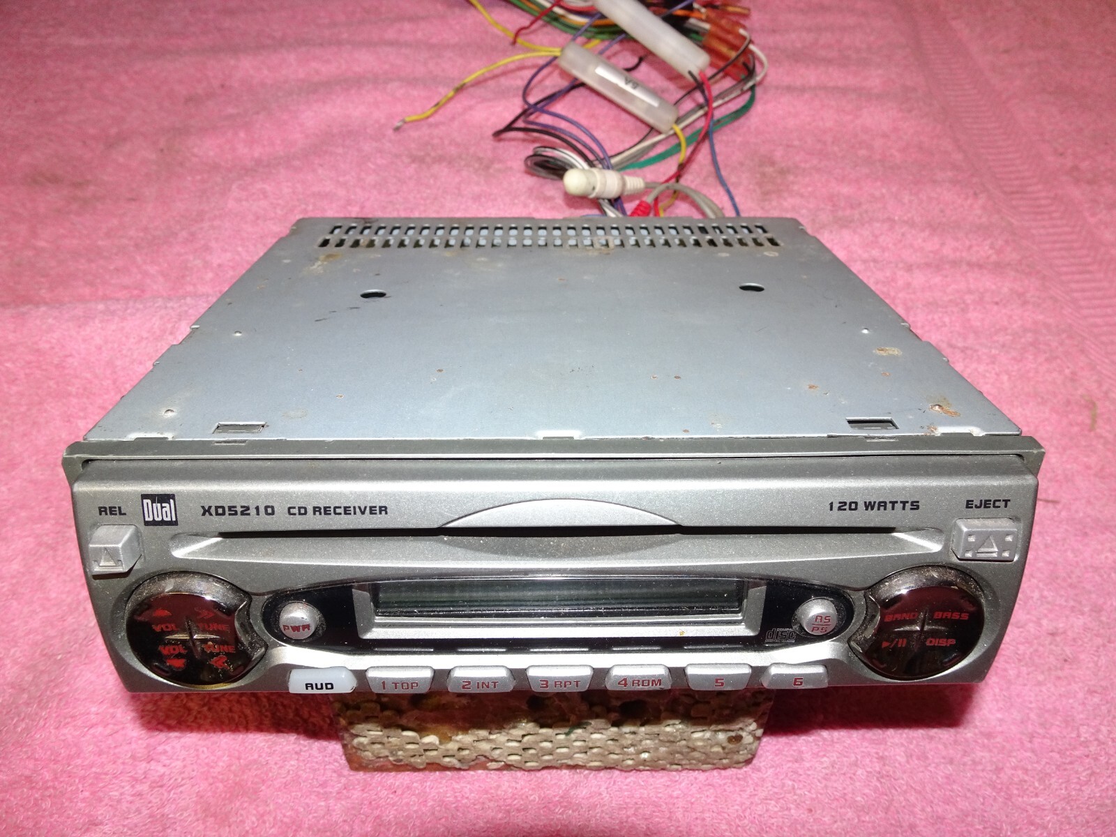 Dual Electronics XD5210 AM/FM/CD Receiver Player Car Stereo Tested and Working