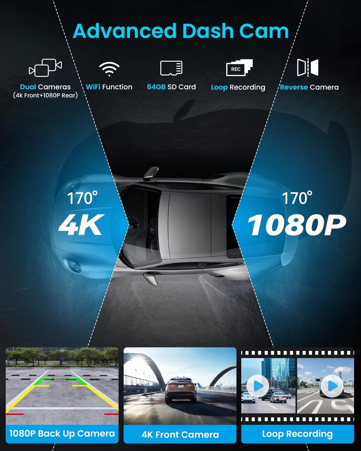 Portable Apple Carplay Screen 10″ Car Stereo Wireless Android Auto Touch iK7