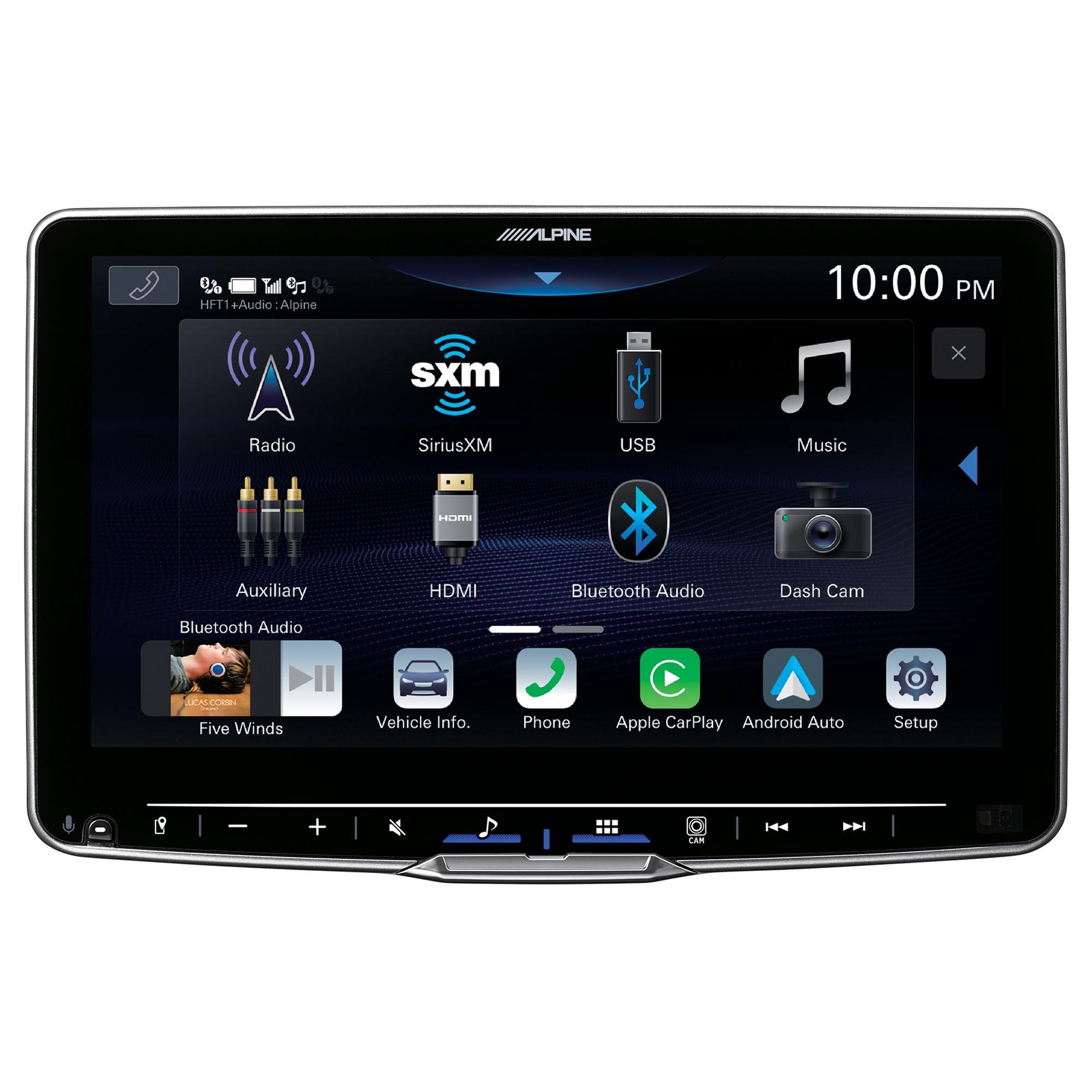 Alpine ILX-F509 Halo9 9″ Touchscreen + 2 Pairs Alpine SXE-1751S Component Set