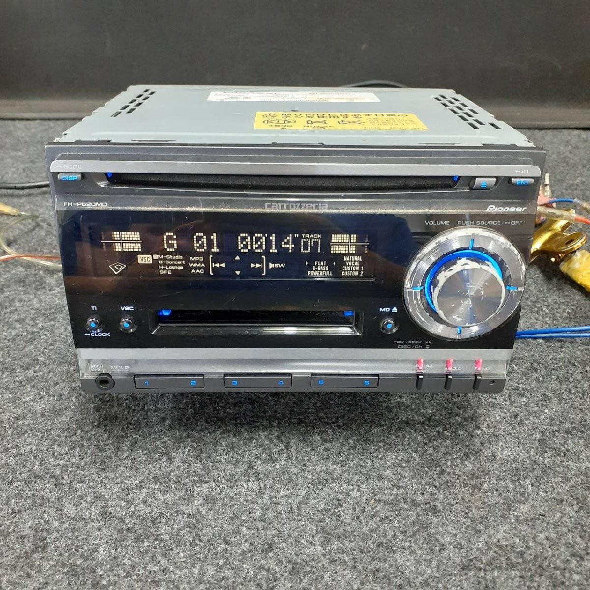 Pioneer Carrozzeria FH-P520MD 2DIN AUX CD MD Player for Toyota Daihatsu