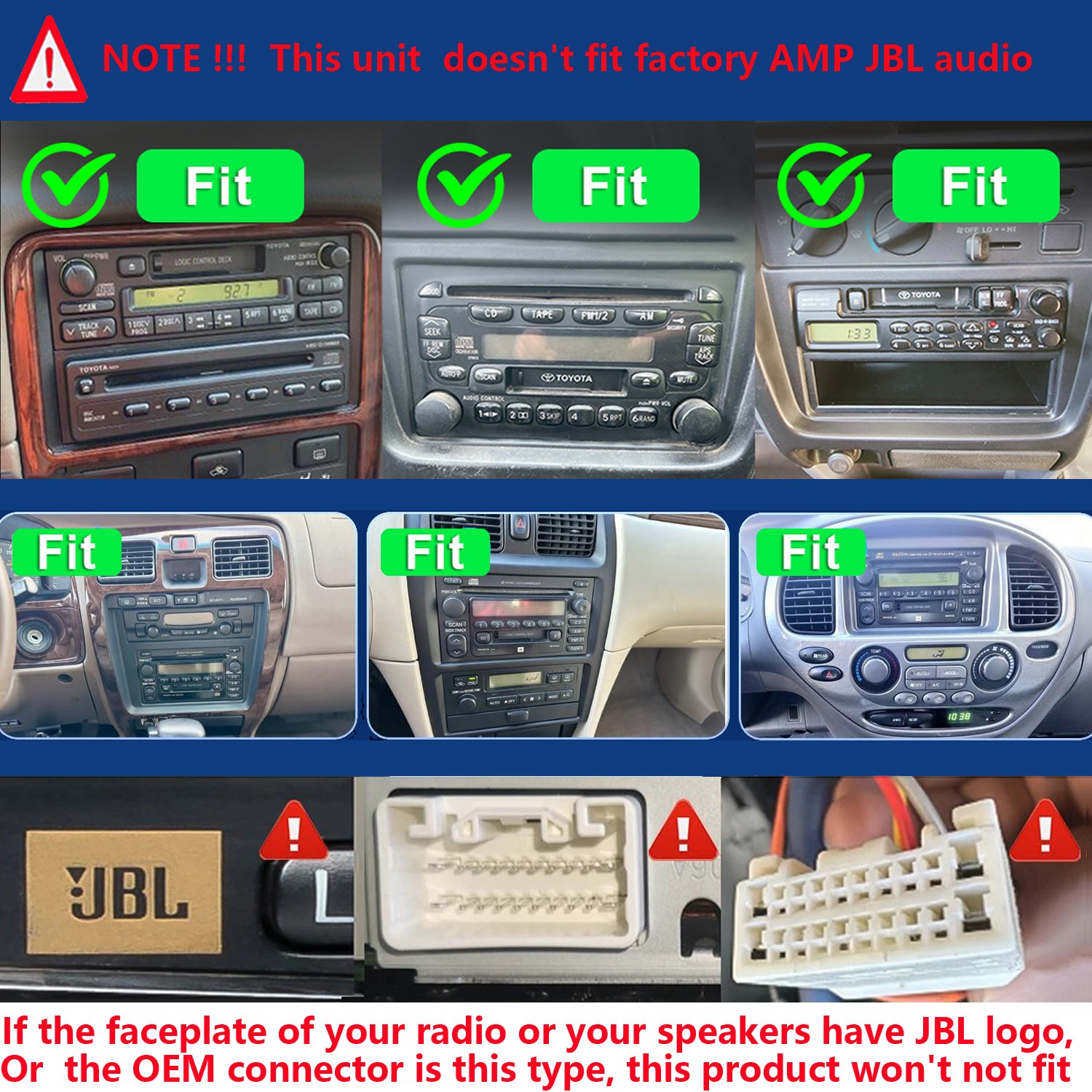 Car Radio Stereo w/ Apple Carplay GPS Navi For Toyota Tundra Sequoia 1999-2002