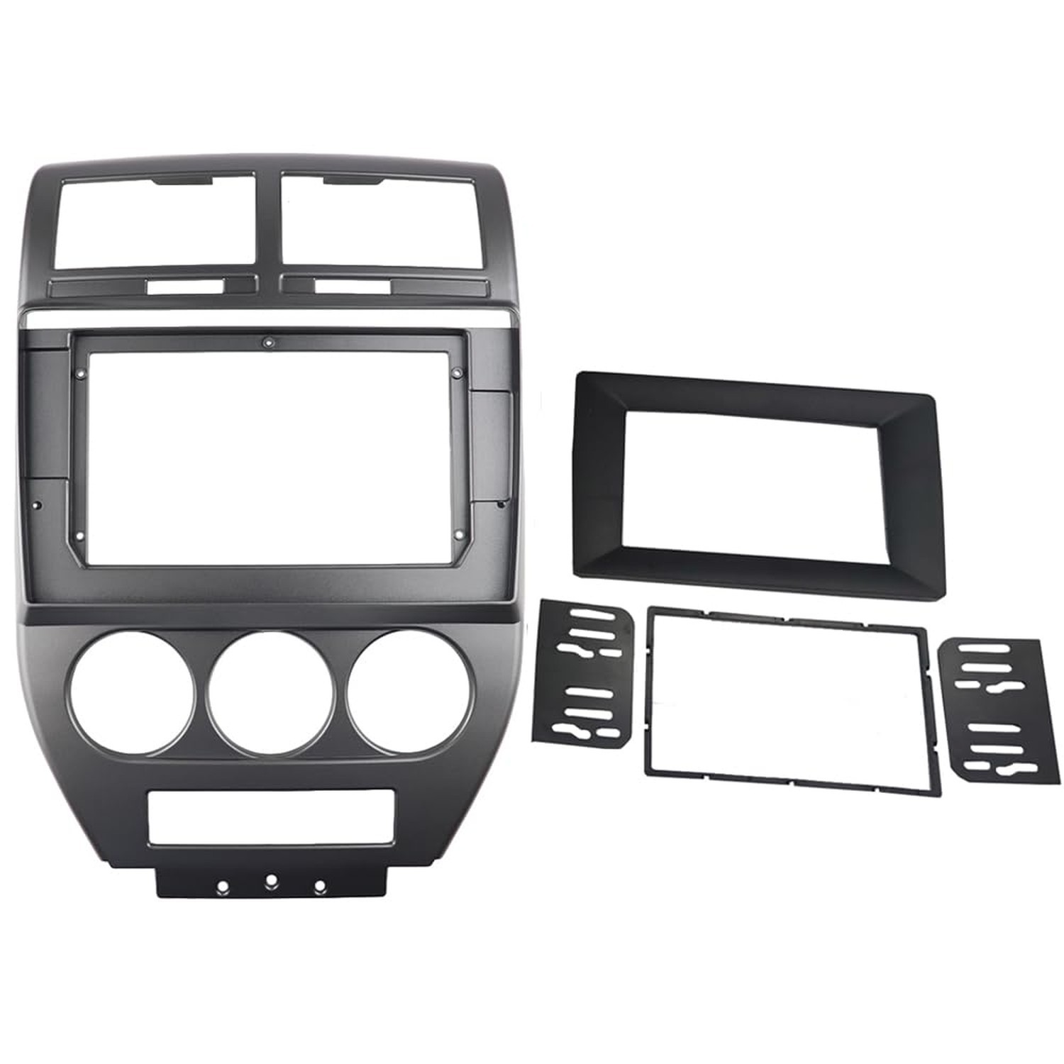 Radio Stereo Bezel for Jeep Compass 2007-2010 Dash Installation Mount Trim Ki…