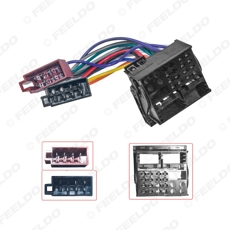 Suitable for Ford original car CD head unit retrofit wiring harness power cable