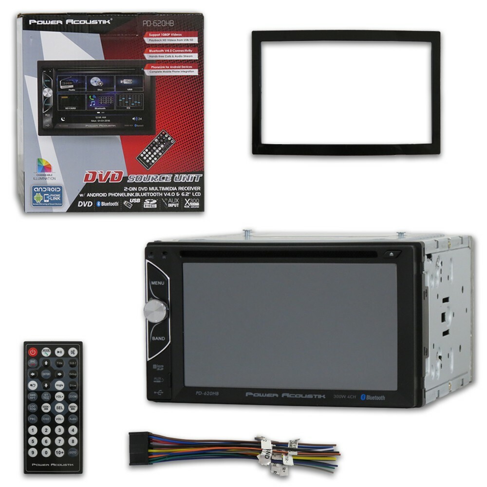 Power Acoustik PD-620HB 2-DIN 6.2″ Touchscreen LCD With Bluetooth & Phone Link