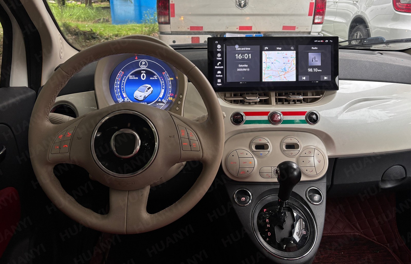 12.3 inch For Fiat 500 2007-2024 Android Car Radio Update Apple Carplay GPS Navi