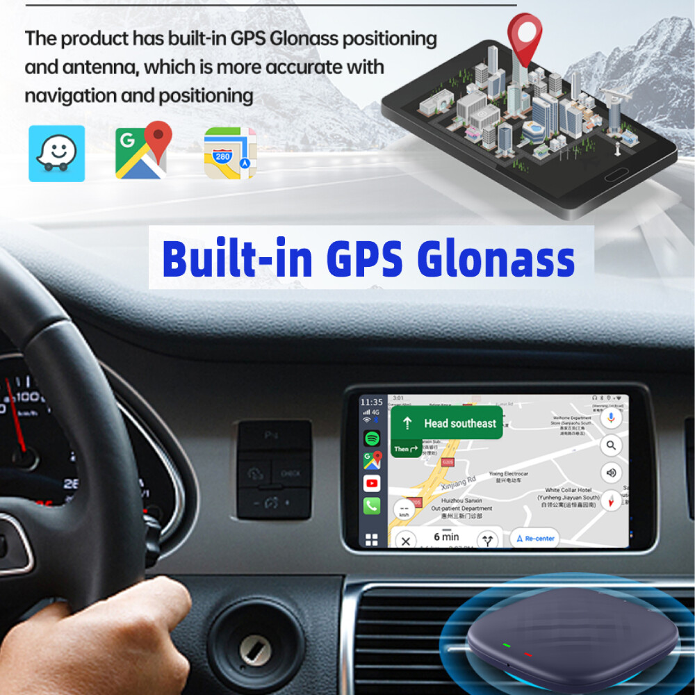 8G+128G Android 12 Ai Box CarPlay QCM6125 Wireless CarPlay Android Auto For Kia