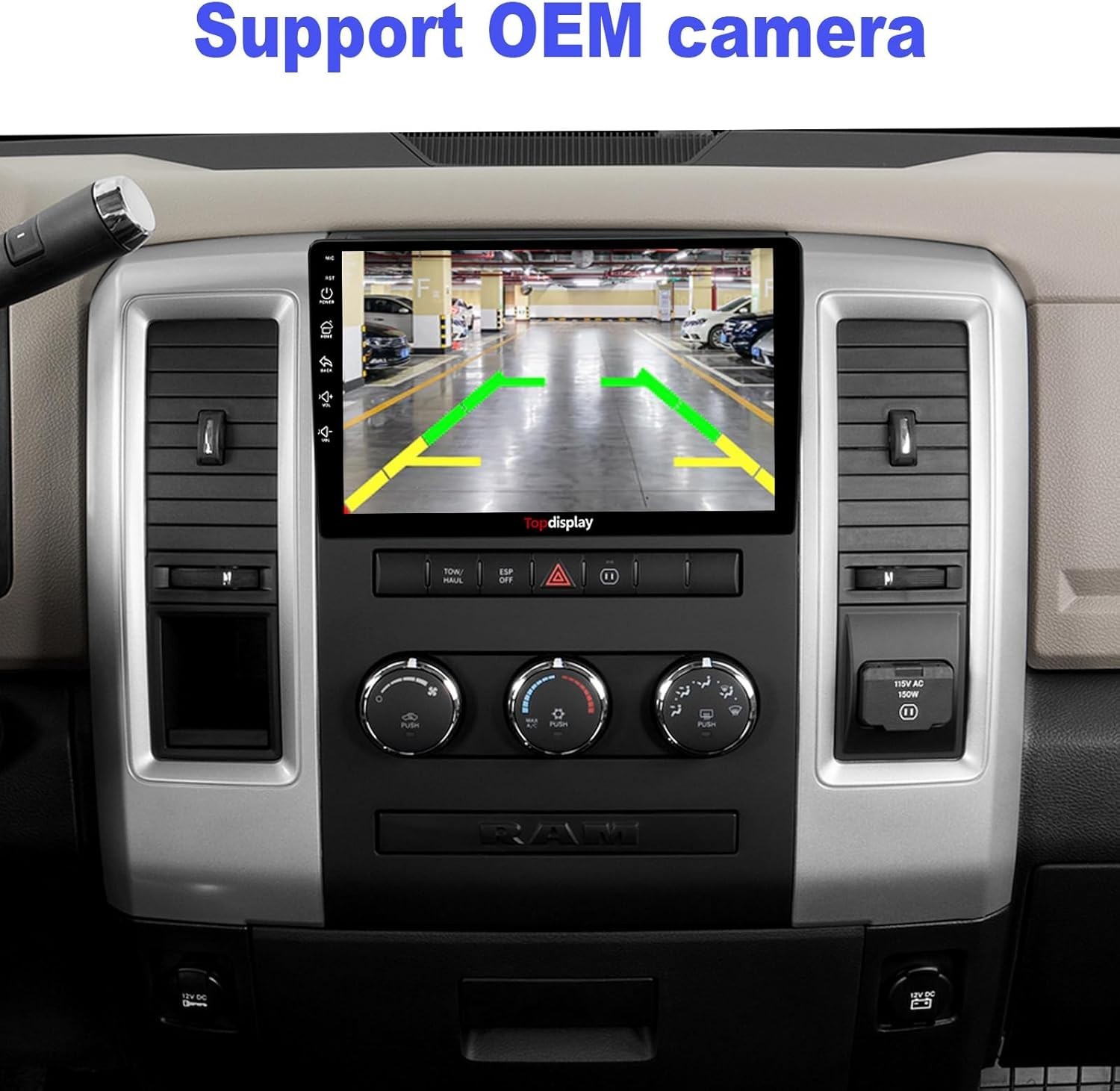QLED Radio Upgrade for Dodge RAM 1500 2009 2010 2011 2012,8 core CPU, Touch 4383