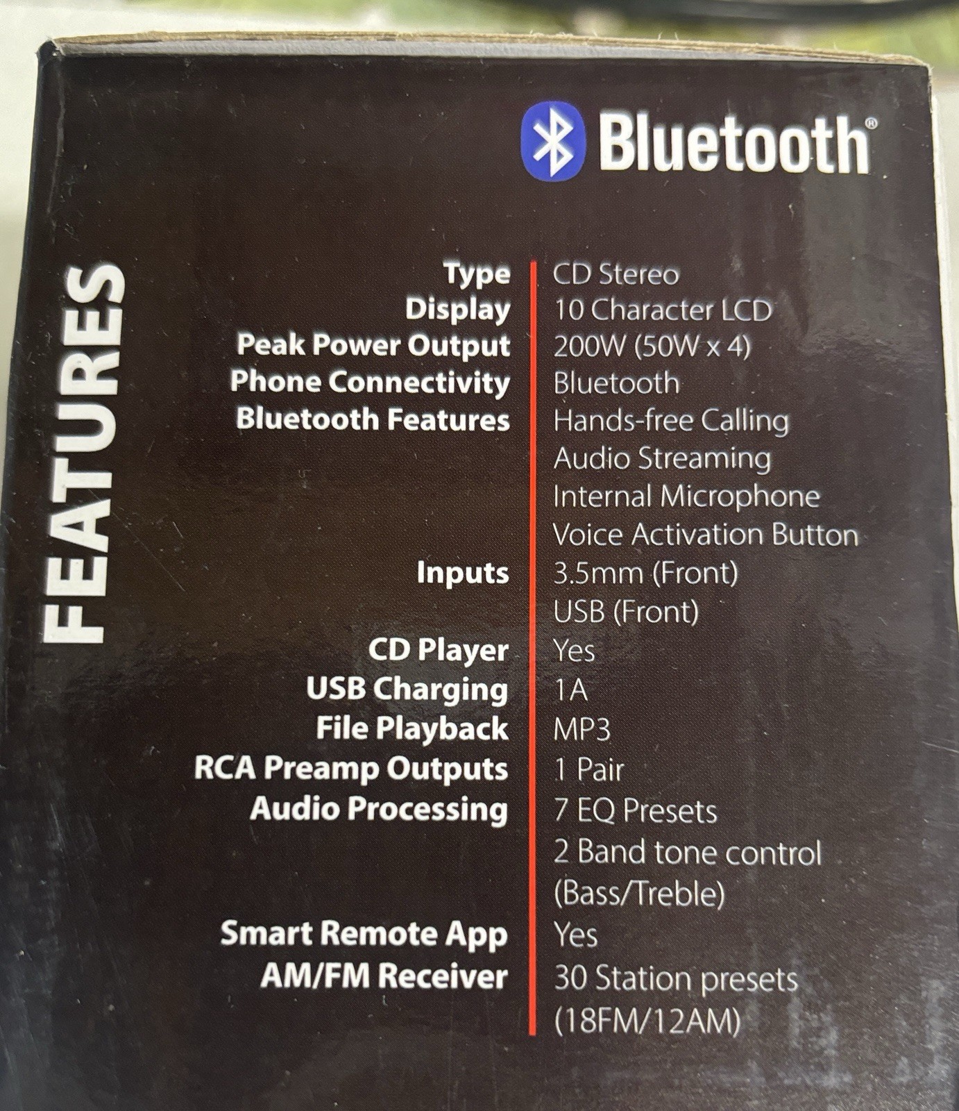 New Dual Electronics AM/FM CD Car Stereo XDC100BT Radio Single DIN Bluetooth USB