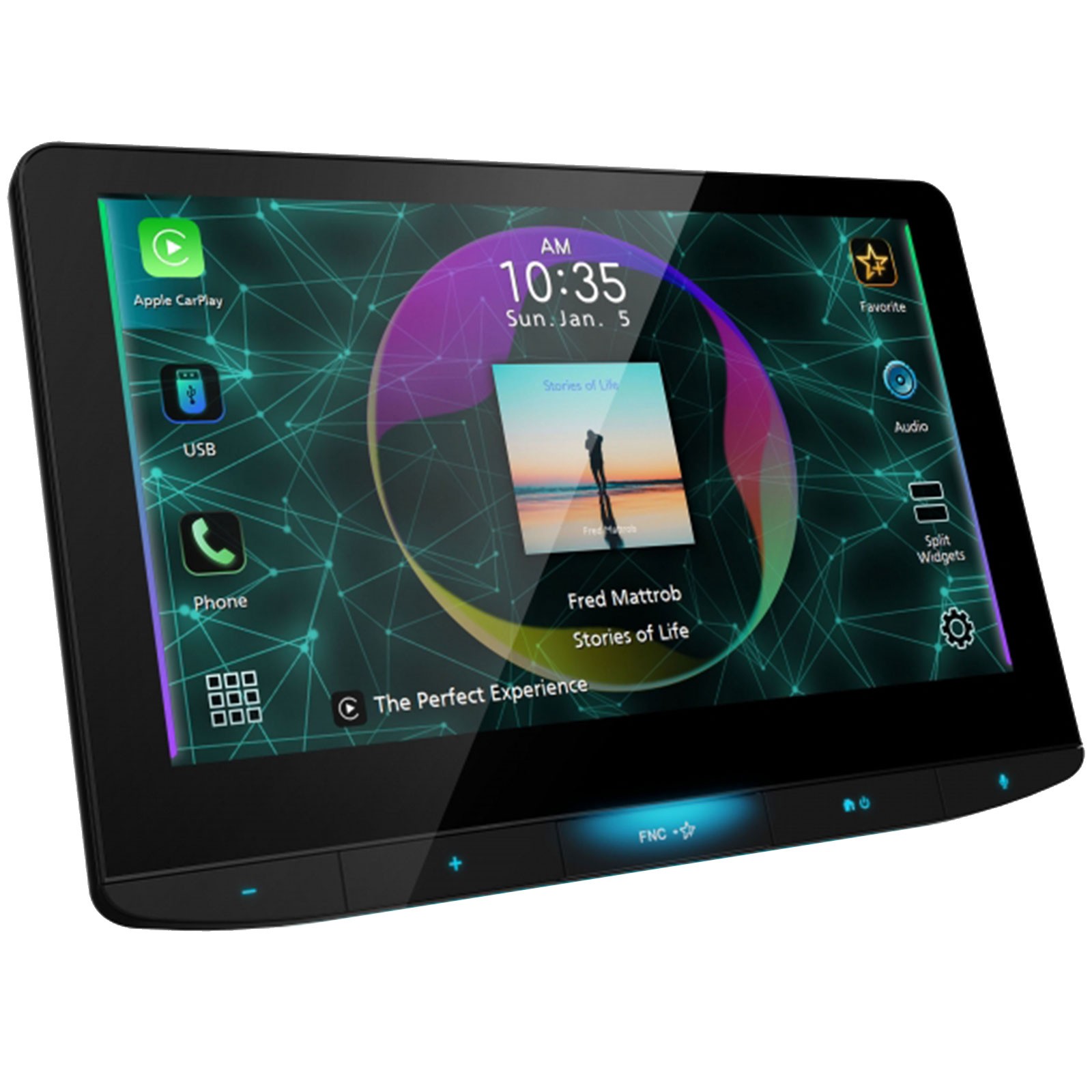 JVC KW-Z1000W Bluetooth USB Radio Car Receiver, 2x 6×9″ 550W Car Speakers, Wire