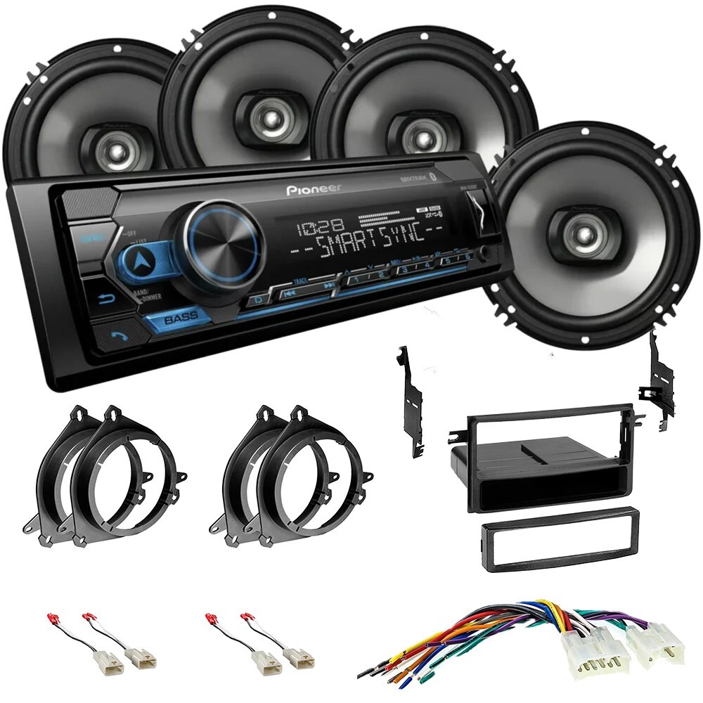 Pioneer package Car Stereo Radio & front/rear speaker kit for 2005-2010 Scion TC
