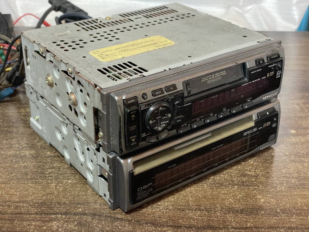 Kenwood R705 D705 1DIN CD Cassette DSP Graphic EQ AM/FM Car Stereo From Japan