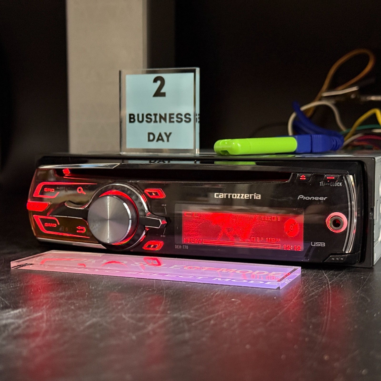 Pioneer Carrozzeria DEH-770 1DIN Car Audio Player CD USB AUX Tested JDM In Stock