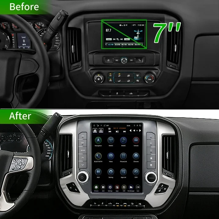 GEN 4 Android Car Stereo Radio For 2014-2018 Chevrolet Silverado GMC Sierra GPS