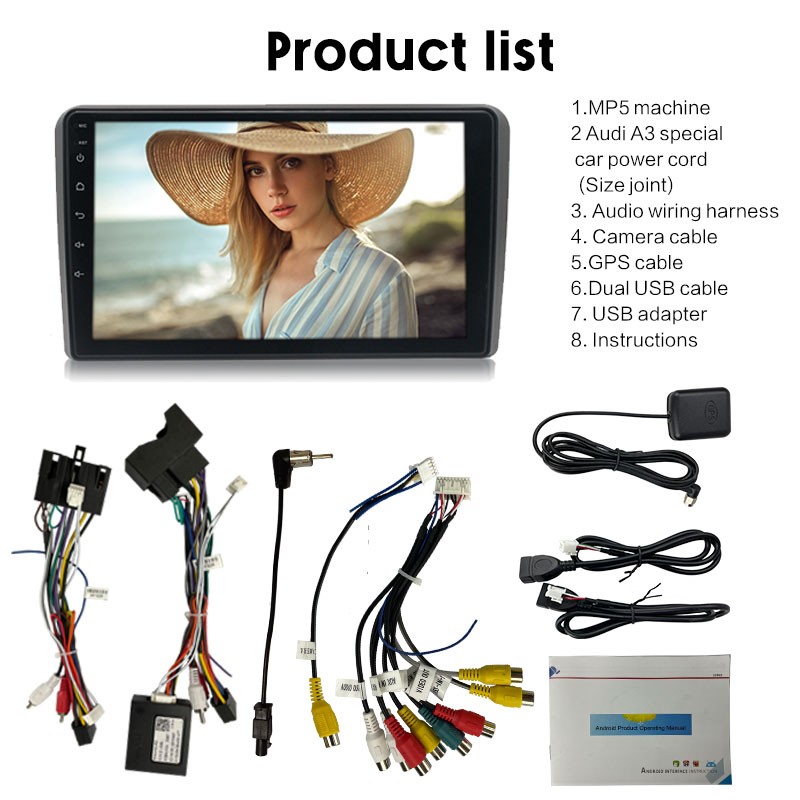 Car Radio 9 Inch 2Din Android Wireless Carplay Stereo GPS Navigation