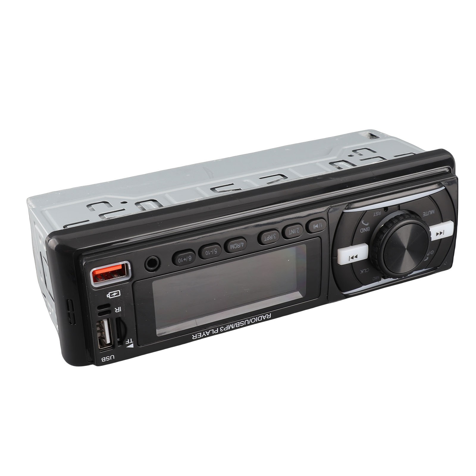 Single DIN Car Radio LCD Display Car Audio Player 60Wx4 High Power For Travel