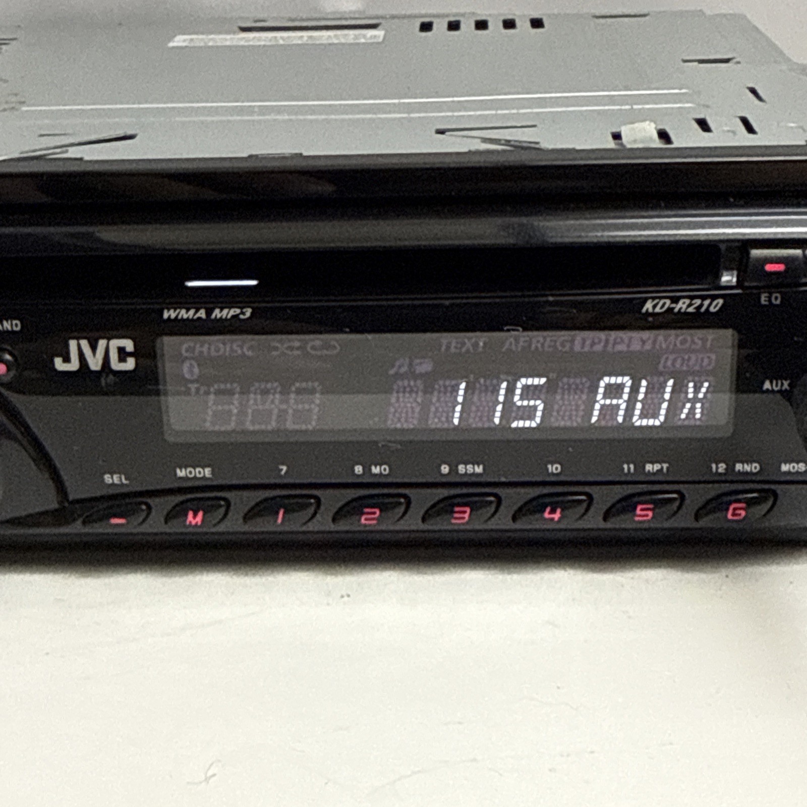 JVC KD-R210 Detachable Face Car Radio MP3 CD Receiver Player Aux Tested Working