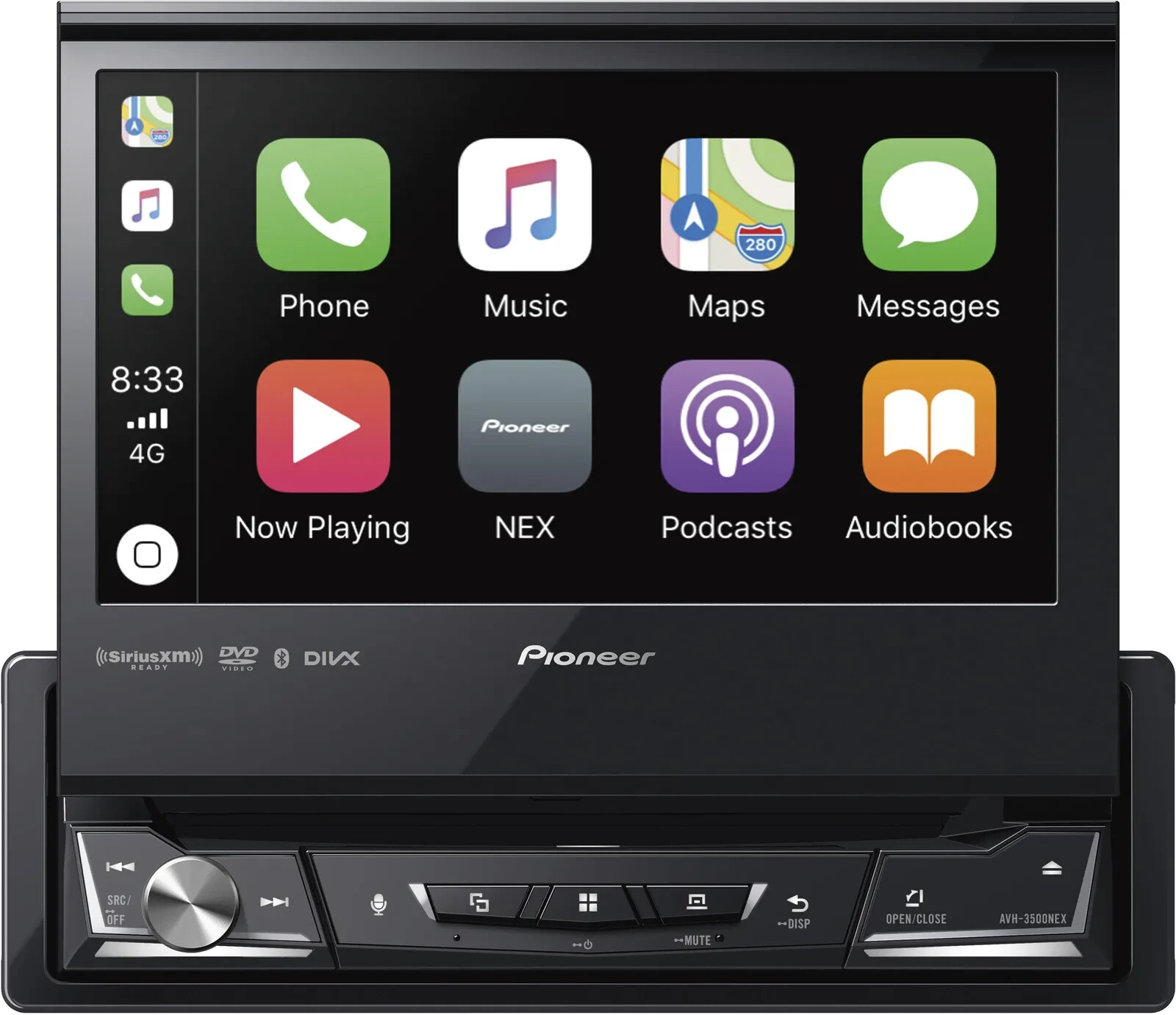 Pioneer AVH-3500NEX 1-DIN 6.8 Touchscreen Car Stereo DVD Player Receiver