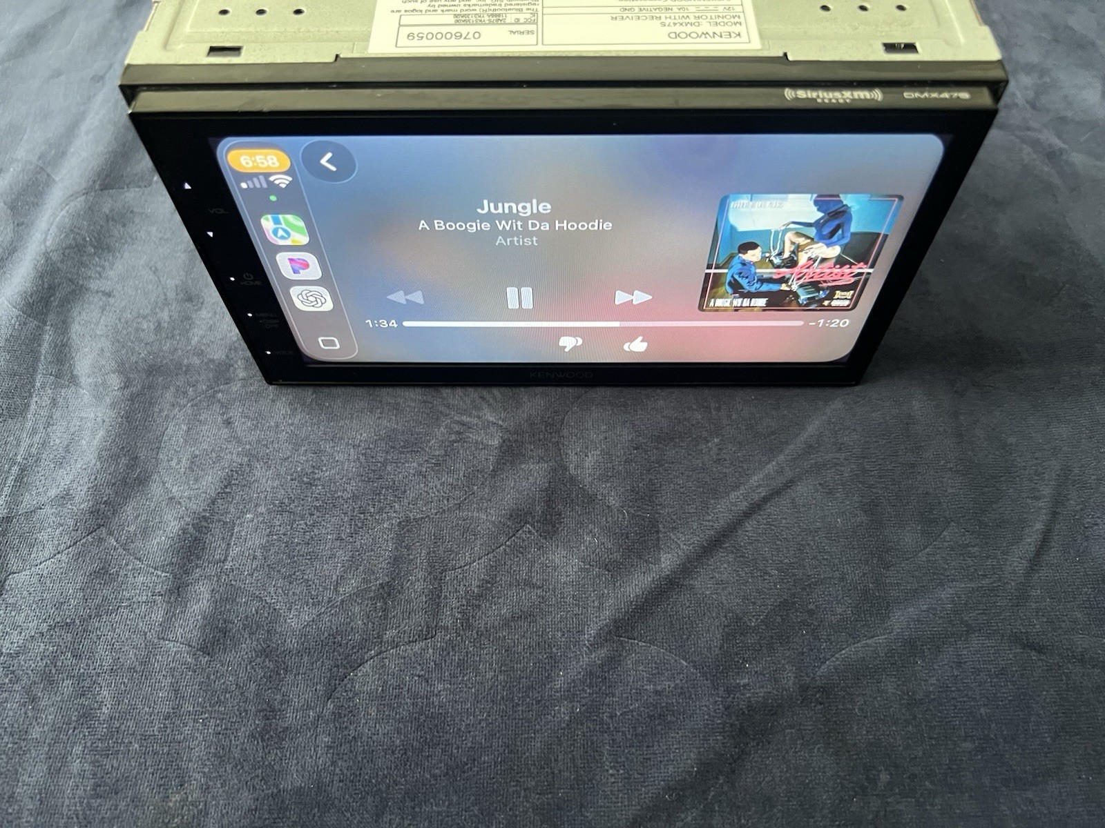 ⭐️Pre-Owned,TESTED⭐️ Kenwood APPLE CARPLAY|BT|USB|AM/FM-(DMX47S