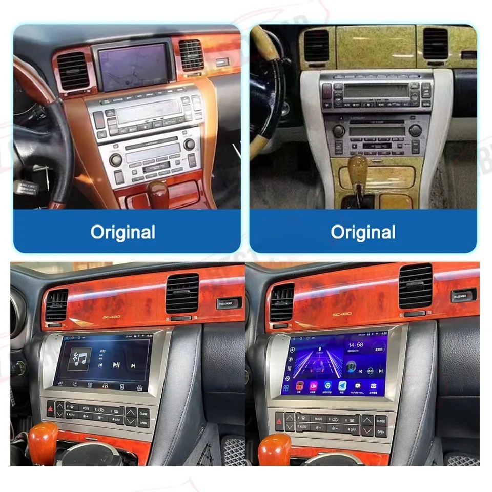 9″ Car Stereo Radio 4+32GB Auto Android Carplay Navi For Lexus SC430 2001-2010