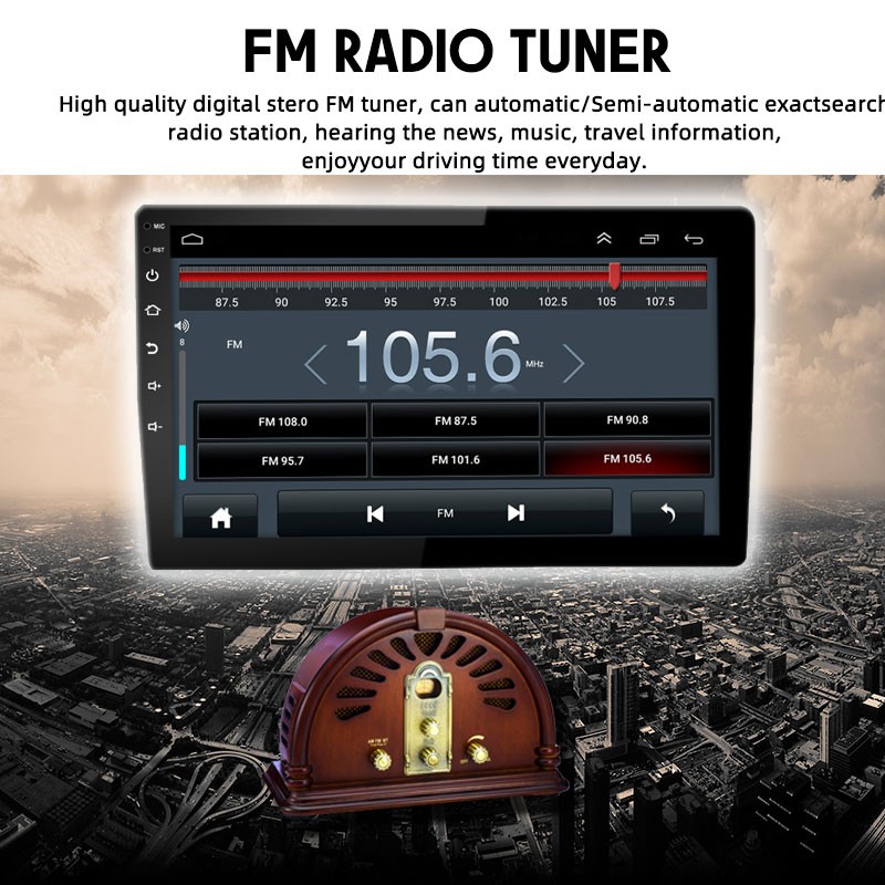 Car Radio 9 Inch 2Din Android Wireless Carplay Stereo GPS Navigation