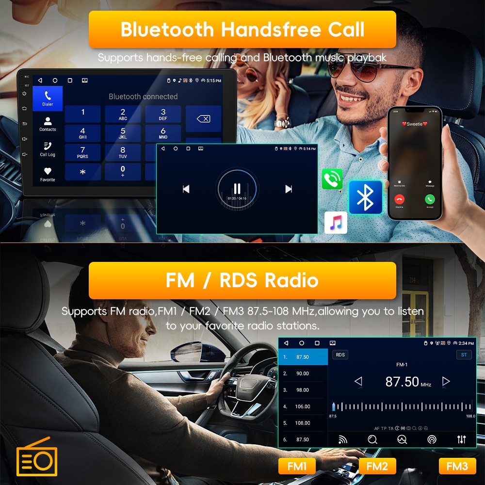 64G For Honda Odyssey 2018-2020 Carplay Car Stereo Radio Android Auto 1280*800