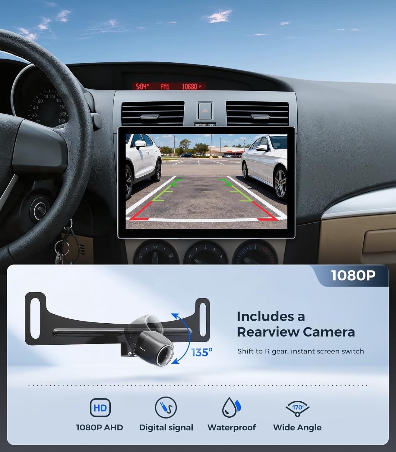 11.5″ Touchscreen Radio for Mazda 3, 2010-2013, 5G WiFi, CarPlay & Android Auto
