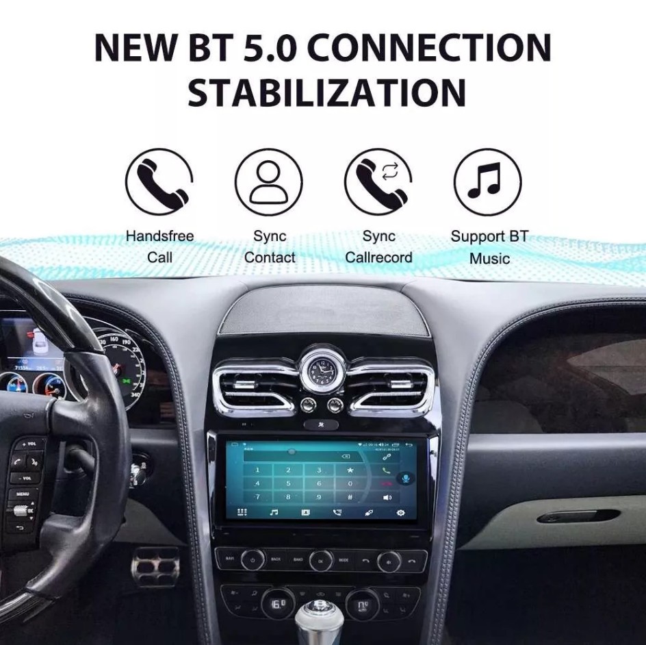 10″ 64GB Stereo Radio Carplay For Bentley Flying Spur Continental GT 2005-2019