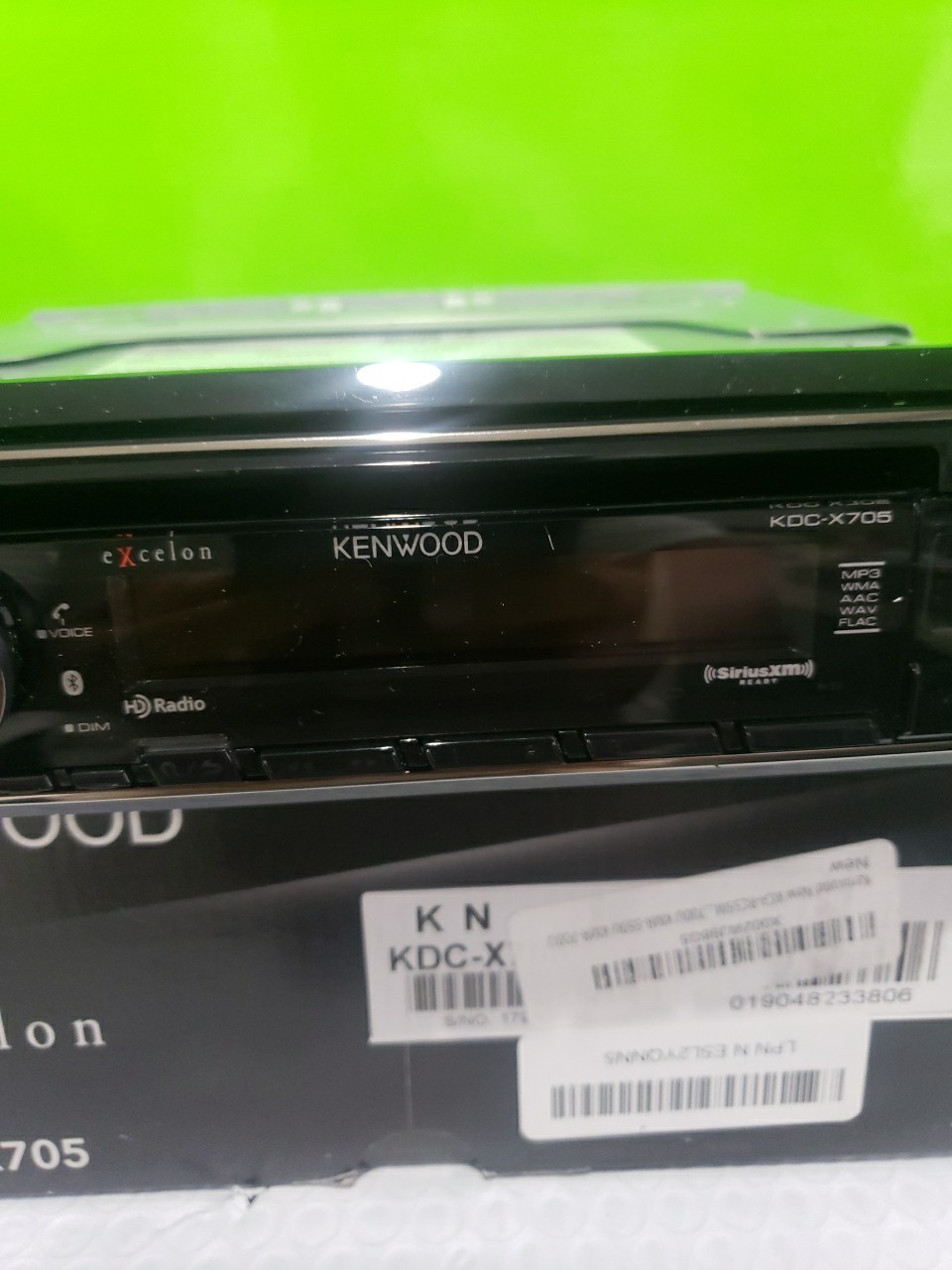 Kenwood KMM-X705 1-DIN Bluetooth Car Stereo Digital Media Receiver SiriusXM Good