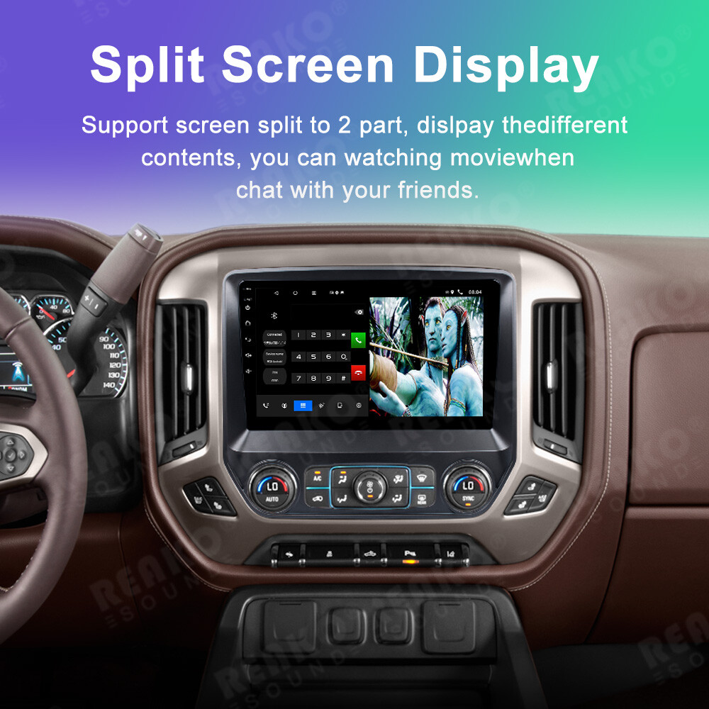 Carplay For 2013-2019 Chevrolet Silverado GMC Sierra Android 13 Car Radio 2+64G