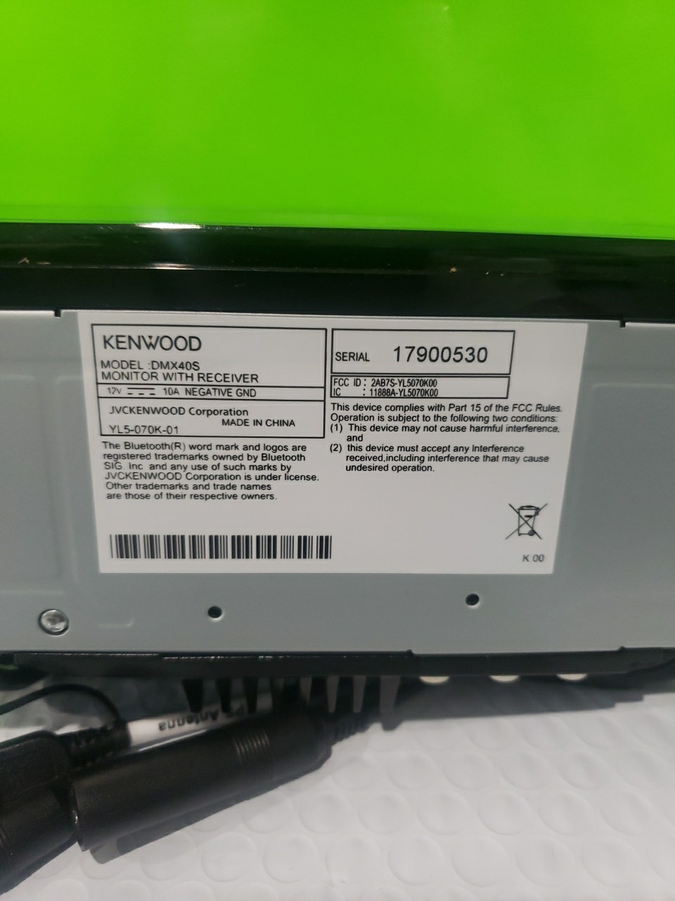 Kenwood DMX40S MultiMedia Receiver (No CD)Compatible With Apple CarPlay Open Box