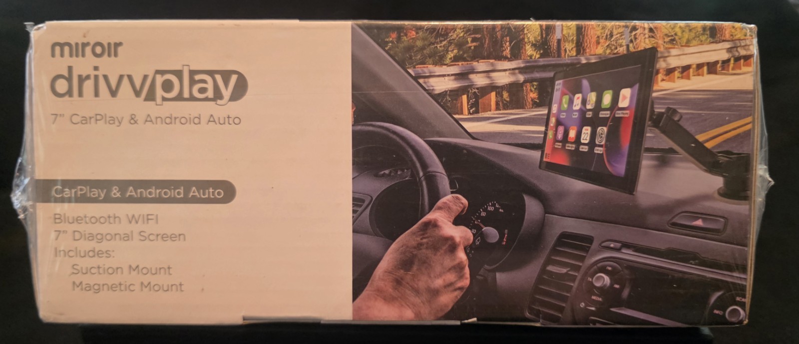 Miroir Drivvplay Wireless Car Play & Android Auto Display 7″ Touch Screen M1003™